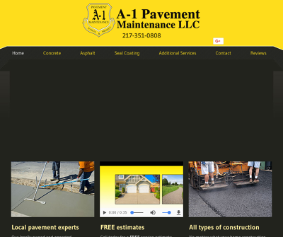 A1 Pavement Maintenance Urbana,IL Concrete Asphalt Seal Coating Parking Lot Striping