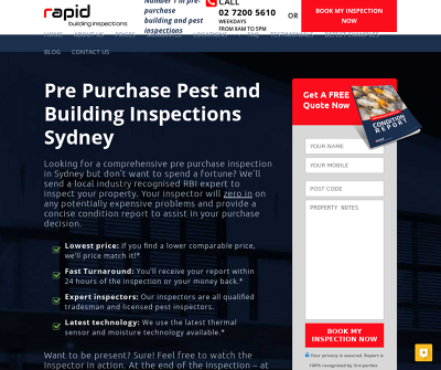 Rapid Building Inspections Sydney