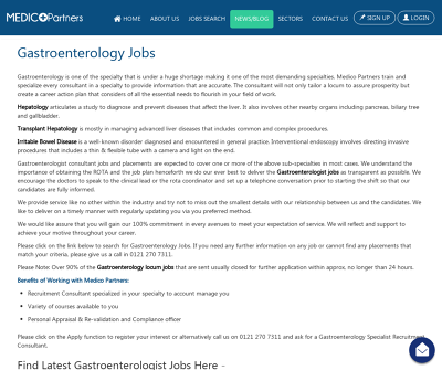 Gastroenterology Jobs