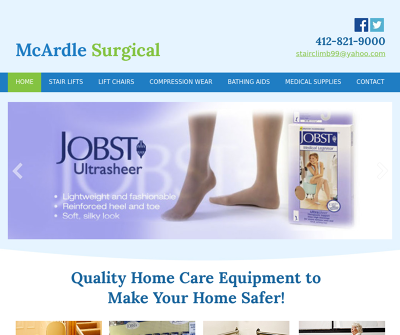 McArdle Surgical Pittsburgh,PA Acorn Stair Lifts Brooks Stair Lifts Sales Service Installation