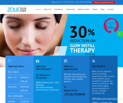 Zolie Skin Clinic India Acne Treatment Anti Wrinkle Injections Chemical Peels Acne Scar Treatment