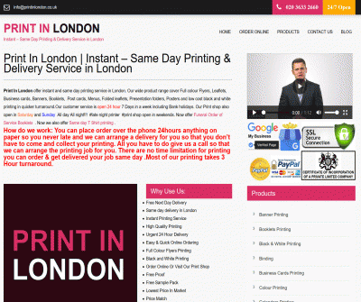 Same Day Printing London Business Cards Booklets Brochures Calendars Envelopes