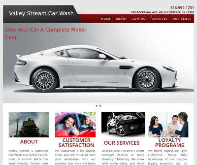 Valley Stream Car Wash & Auto Detail Service Center NY Hot Wax Tire Shine Lava Foam Bath