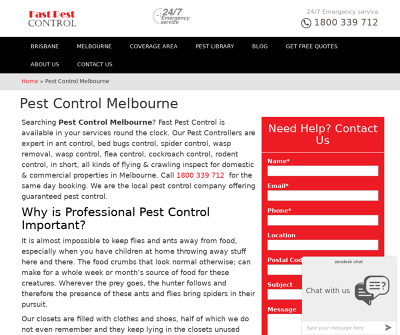 Same Day Pest Control Melbourne