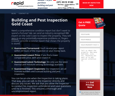 Rapid Building Inspections Gold Coast