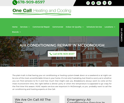 One Call Heating and Cooling