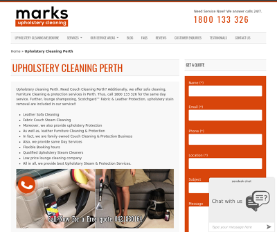 Marks Upholstery Cleaning Perth, Australia Leather Sofa Cleaning Fabric Couch Steam Cleaning