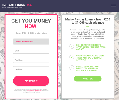 Maine Payday Loans