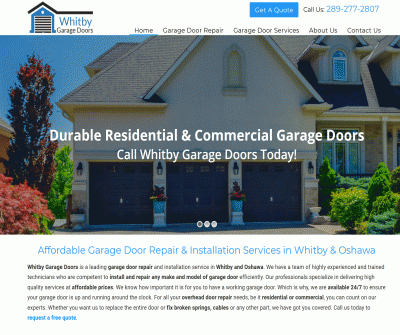 Whitby Garage Door Repair Oshawa, Canada Garage Door Repair Garage Door Spring