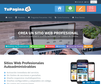 TuPagina.cl: Crea tu sitio web fácil y rápido | Diseños web profesionales