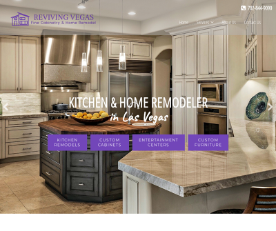 Reviving Vegas Las Vegas,NV Home Remodeling Kitchen Remodels Custom Kitchen Cabinets