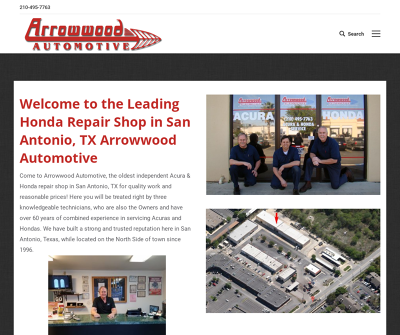 Arrowwood Automotive San Antonio,TX Acura Repair Honda Repair