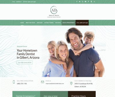 Absolute Dental  Gilbert,AZ Cosmetic Dentistry Dental Crowns & Bridges Dental Implants