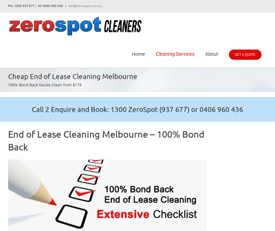 Zerospot Cleaners