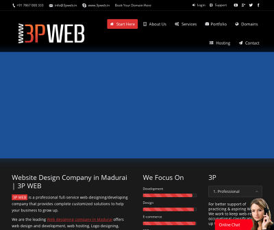 3P Web Design Company in Madurai