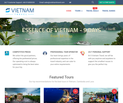 Travel to Vietnam with S Vietnam Travel