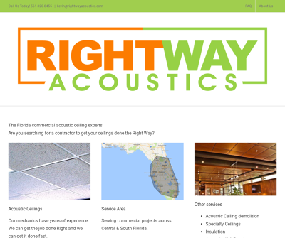 Rightway Acoustics, LLC Stuart,FL Acoustic Ceiling Demolition, Specialty Ceilings