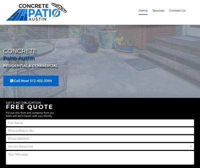 Concrete Patio Contractor Austin