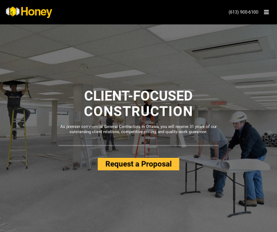 Honey Ottawa, Canada Tenant Fit-Ups New Builds & Addition Glass Window & Door