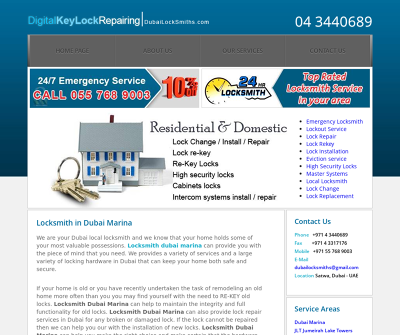 Locksmith Dubai Marina