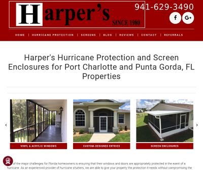 Harper's Hurricane Protection and Screen Enclosures