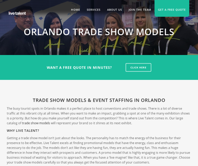 Live Talent - Orlando Trade Show Models