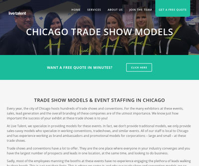 Live Talent - Chicago Trade Show Models