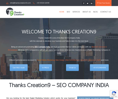 Thanks Creation9  - Best SEO Company Ahmedabad