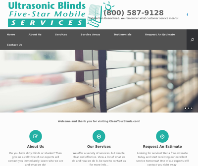 Ultrasonic Blind Cleaning Five Star Mobile Services