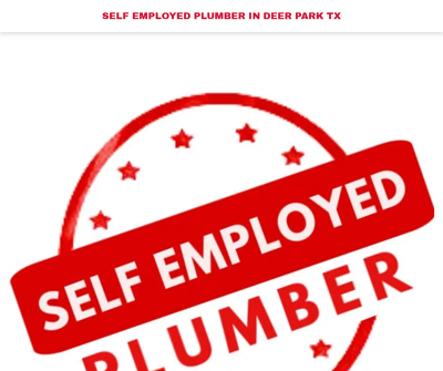 Self Employed Plumber