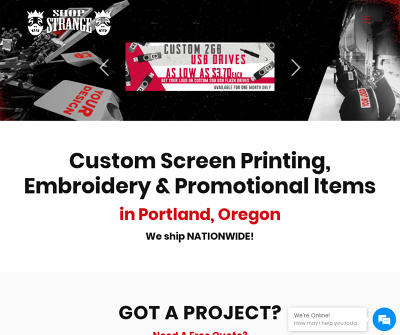 Shop Strange - Portland Embroidery & Screen Printing