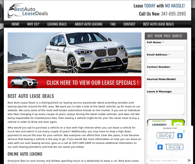 Best Auto Lease Deals