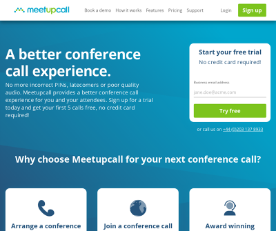 Meetupcall Conference Calls