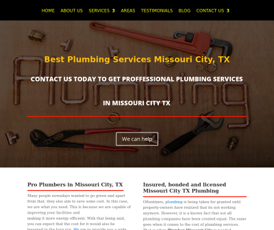 Speedway Plumbing Missouri City Texas