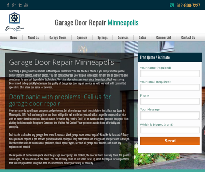 Garage Door Repair Services Minneapolis