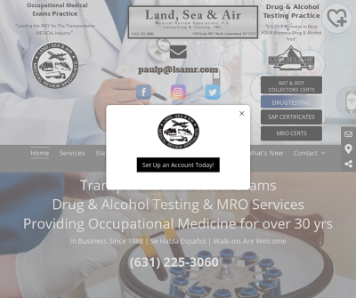 Land, Sea & Air Medical Review Specialist, Consulting & Testing Inc.