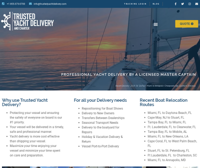 Trusted Yacht Delivery