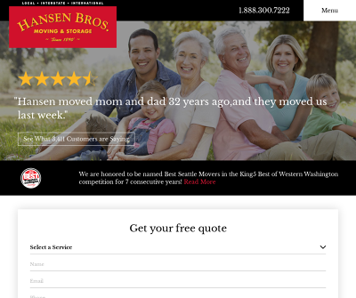 Hansen Bros. Moving & Storage