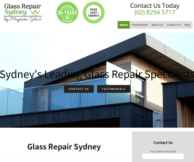 Glass Repair Sydney
