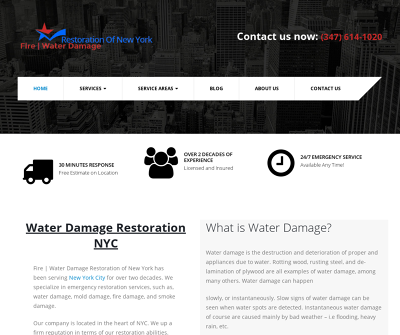 Fire | Water Damage Restoration Of New York