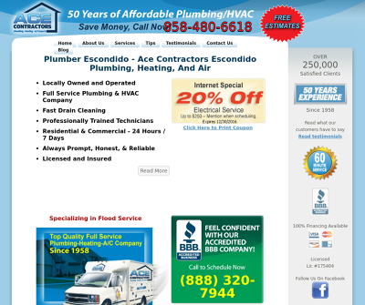 Ace Contractors Escondido Plumbing