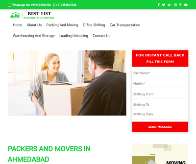 Best List  movers ahmedabad