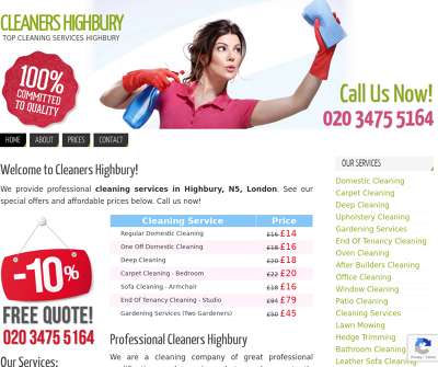 Cleaners Highbury Ltd.