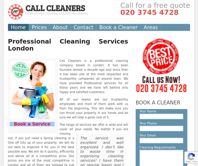 Call Cleaners London