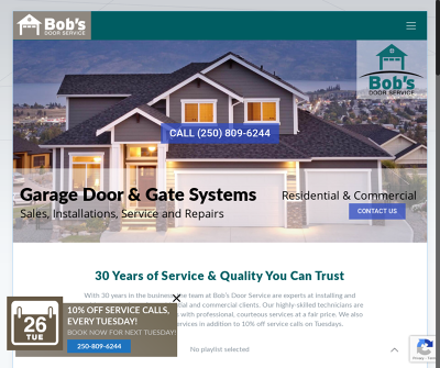 Bob's Door Service | Garage Door Sales Penticton