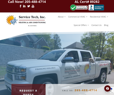 Service Tech, Inc. | Heating & Air Conditioning HVAC