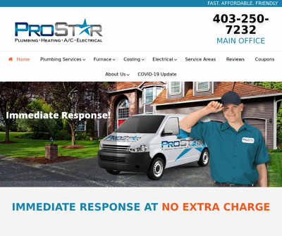 Prostar Plumbing, Heating A/C, Electrical | Company in Calgary