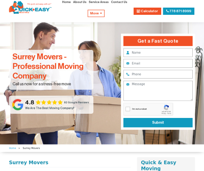 Quick and Easy Moving | Surrey Movers - Professional Moving Company
