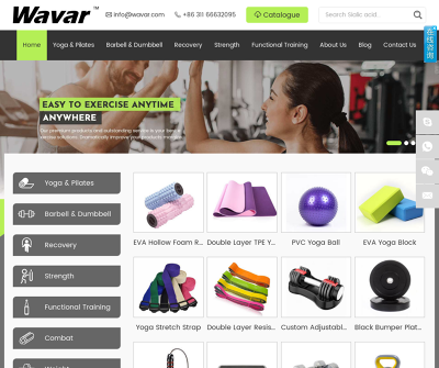 Fitness Equipment Supplier: Yoga Mat, Resistance Band, Dumbbell - Wavar