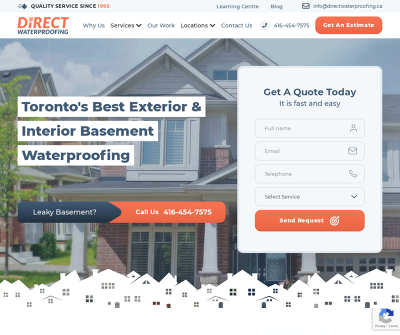 Direct Waterproofing - Best Exterior and Interior Basement Waterproofing Toronto